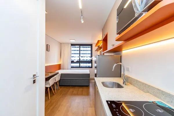 Studio Mobiliado com piscina para alugar, 19 m² por R$ 2.350,00/mês - Batel - Curitiba/PR